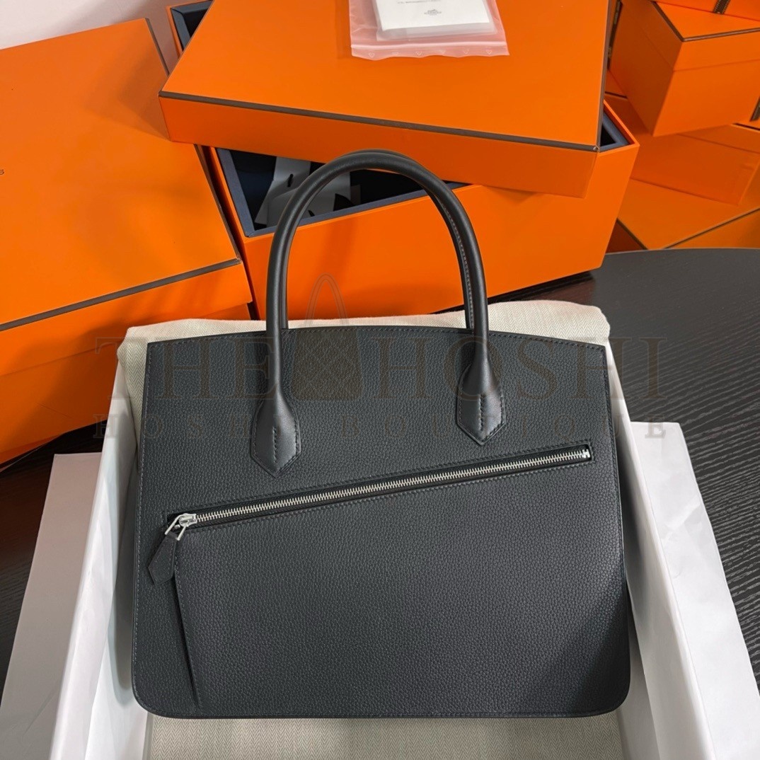 H**me5 Birkin 30 en Desordre Bag in Black Swift and Clemence Leather Master Quality