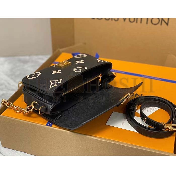 L0vis Vvtt0n LV Women Pochette Metis East West Bag Black Beige Grained Cowhide Leather Master Quality