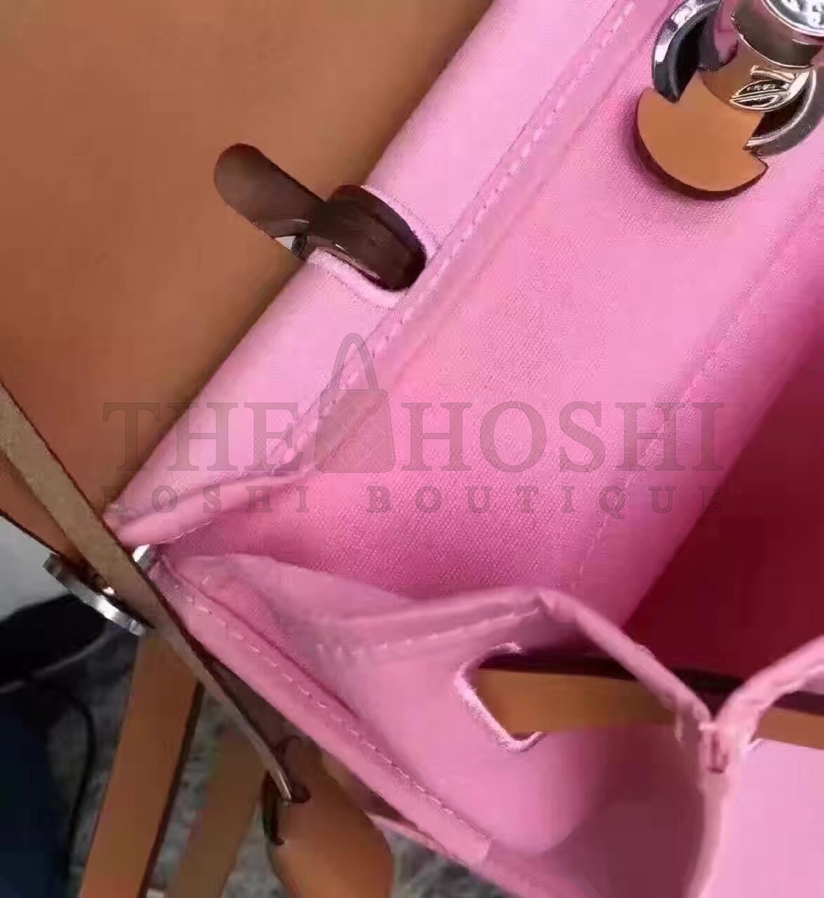 H**me5 Herbag Zip PM 31cm Bag In Pink Canvas Master Quality