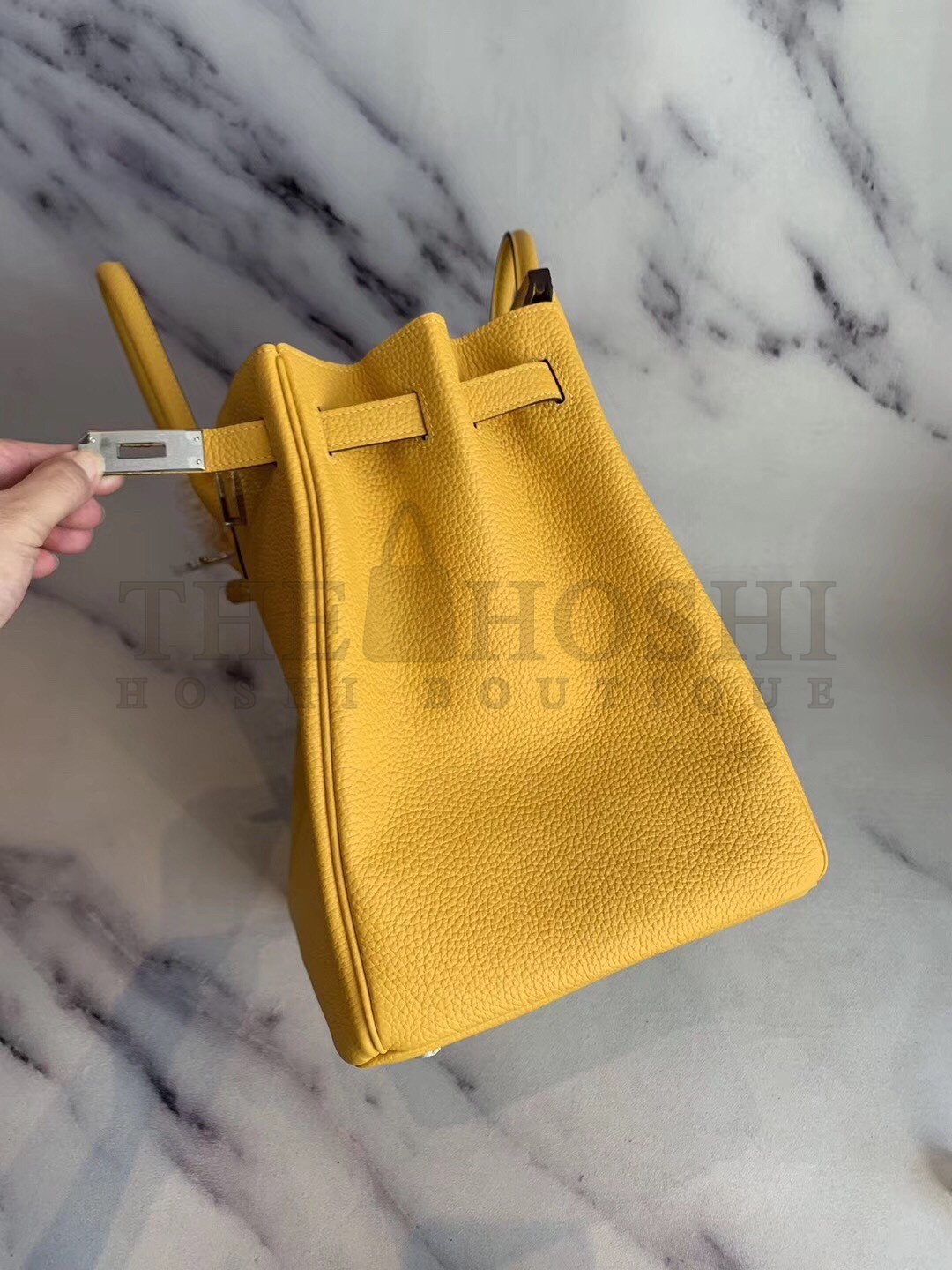 H**me5 Yellow Clemence Birkin 40cm Handmade Bag Master Quality