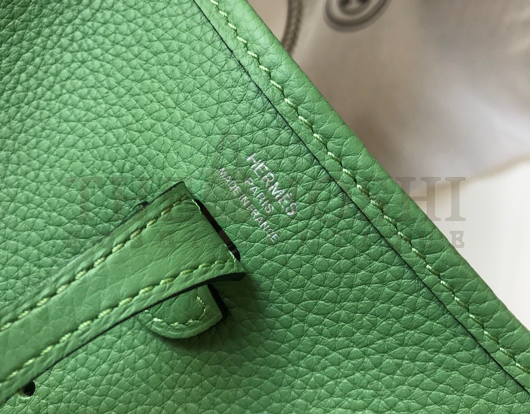 H**me5 Evelyne III Mini Bag In Vert Criquet Clemence Leather Master Quality