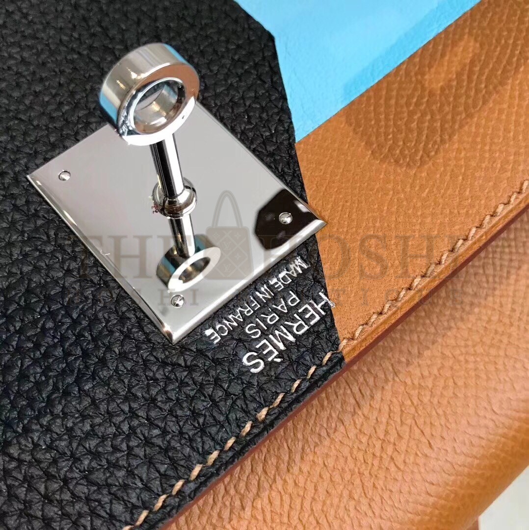 H**me5 Multicolor Stripes Kelly 28cm Brown Bag Master Quality