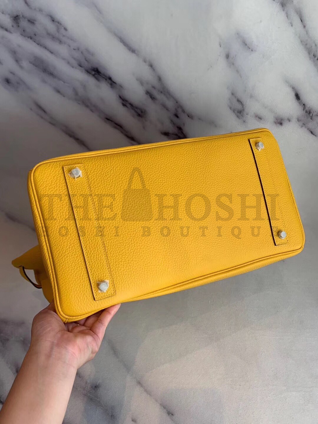 H**me5 Yellow Clemence Birkin 40cm Handmade Bag Master Quality