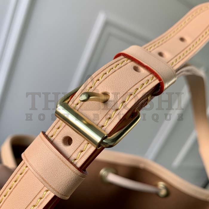 L0vis Vvtt0n LV Women Noé BB Bucket Bag Monogram Coated Canvas Cowhide Leather Master Quality