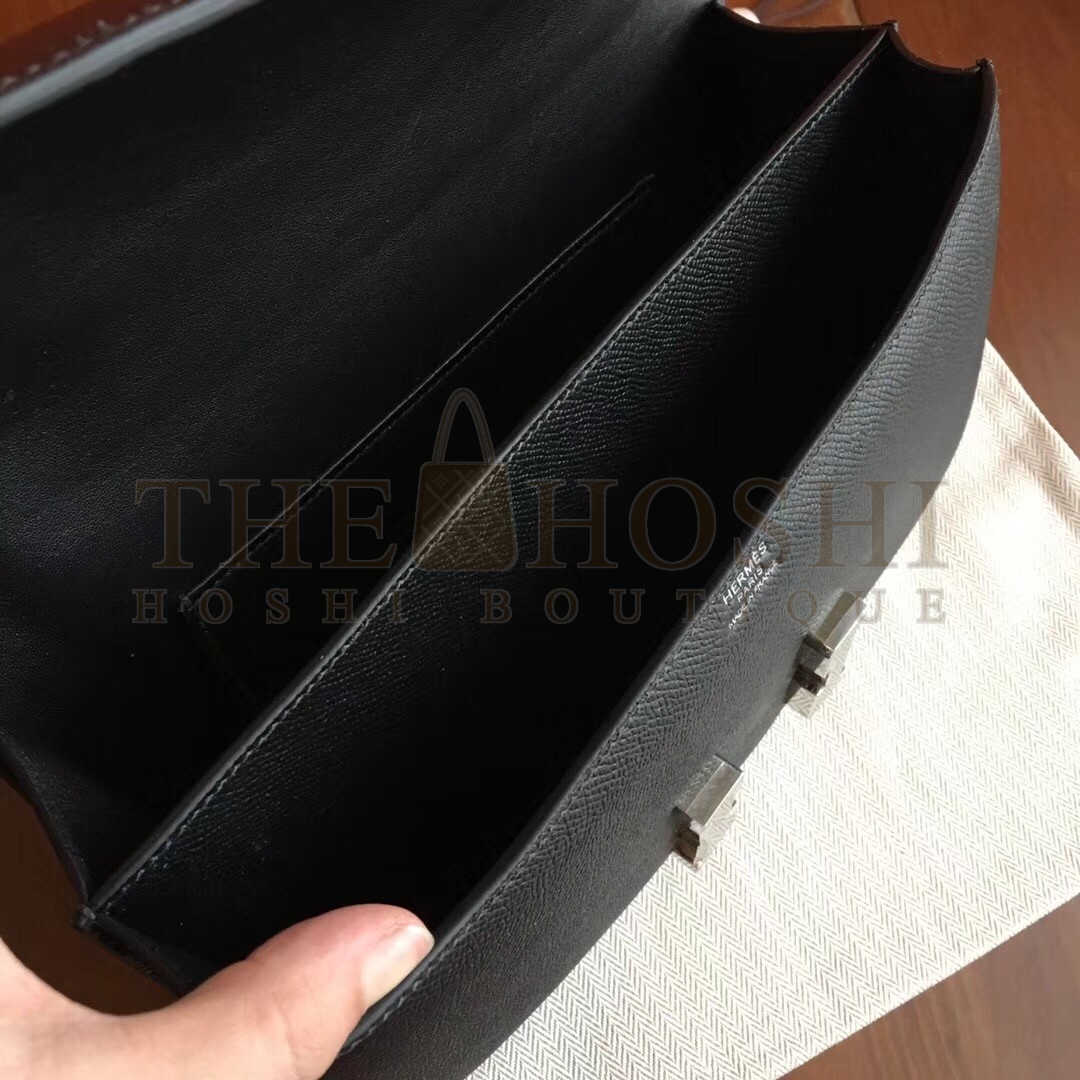 H**me5 Black Epsom Constance Elan 25cm Bag Master Quality