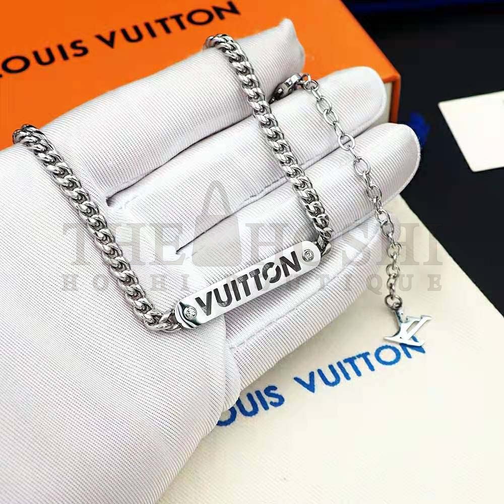 L0vis Vvtt0n Unisex LV ID Necklace Master Quality