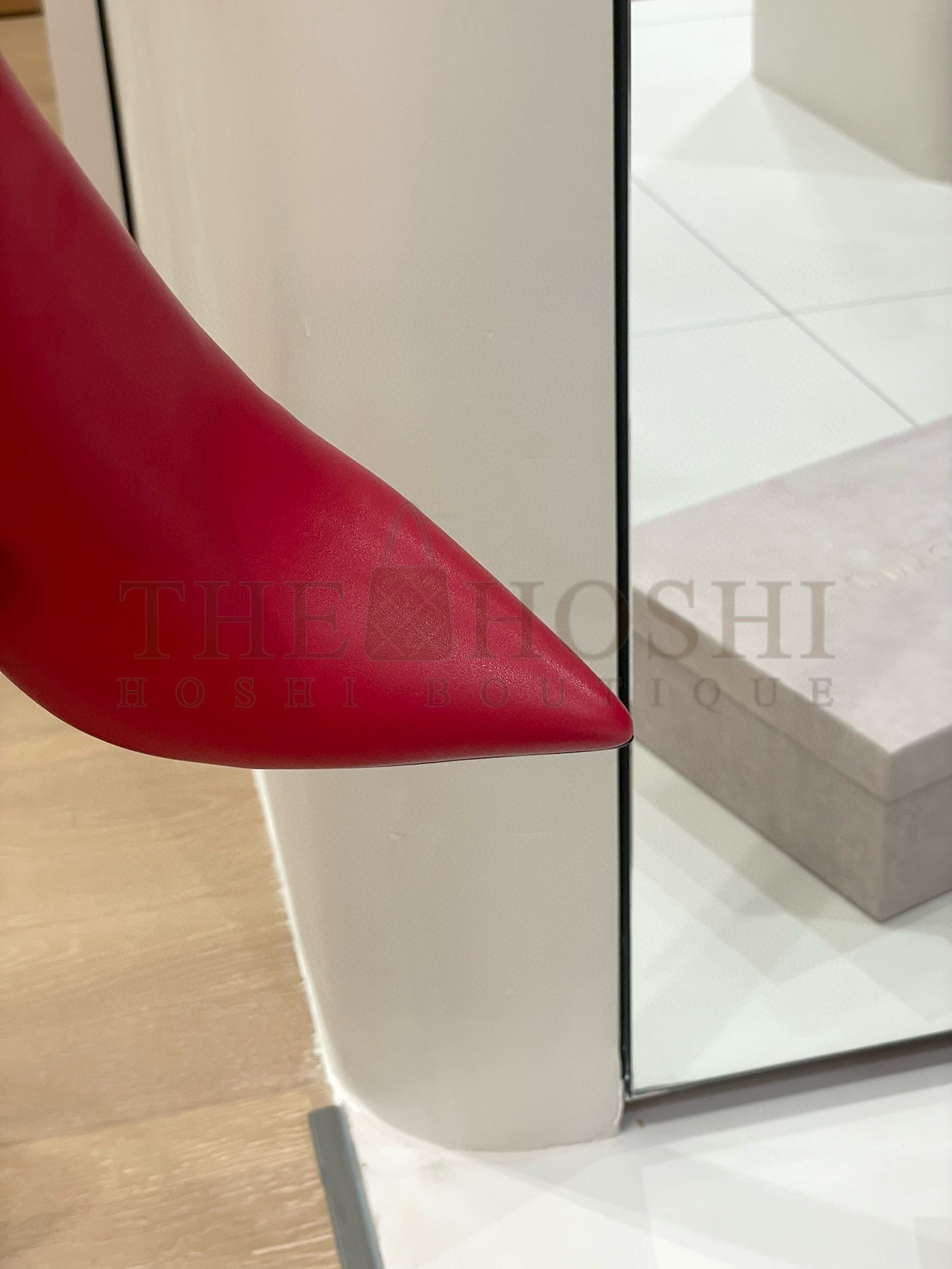 J1m*y Ch00 Nell Ankle Boots 85mm in Red Leather Master Quality