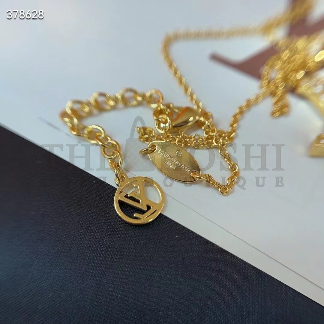 L0vis Vvtt0n Women LV Iconic Pearls Necklace Pearl-Encrusted LV Initials Monogram Flower Charms Master Quality