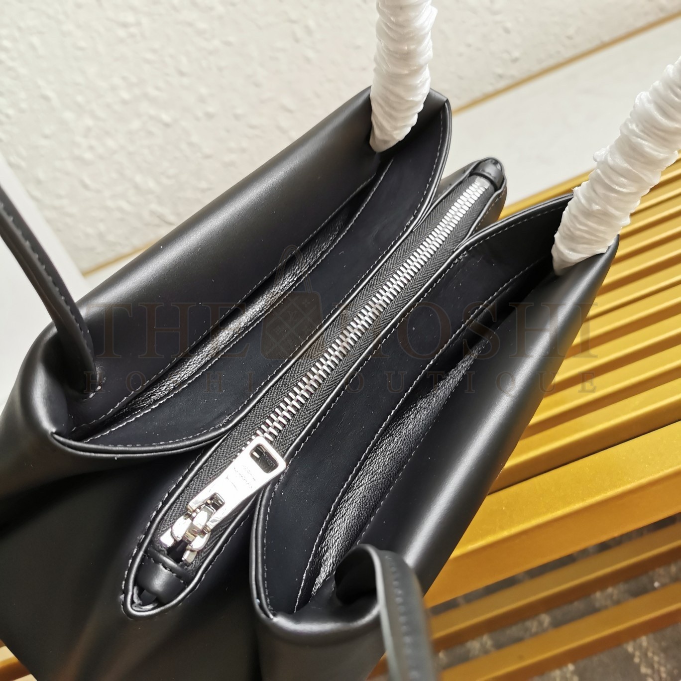 Pra*a S*pernova Small Shoulder Bag In Black Leather Master Quality