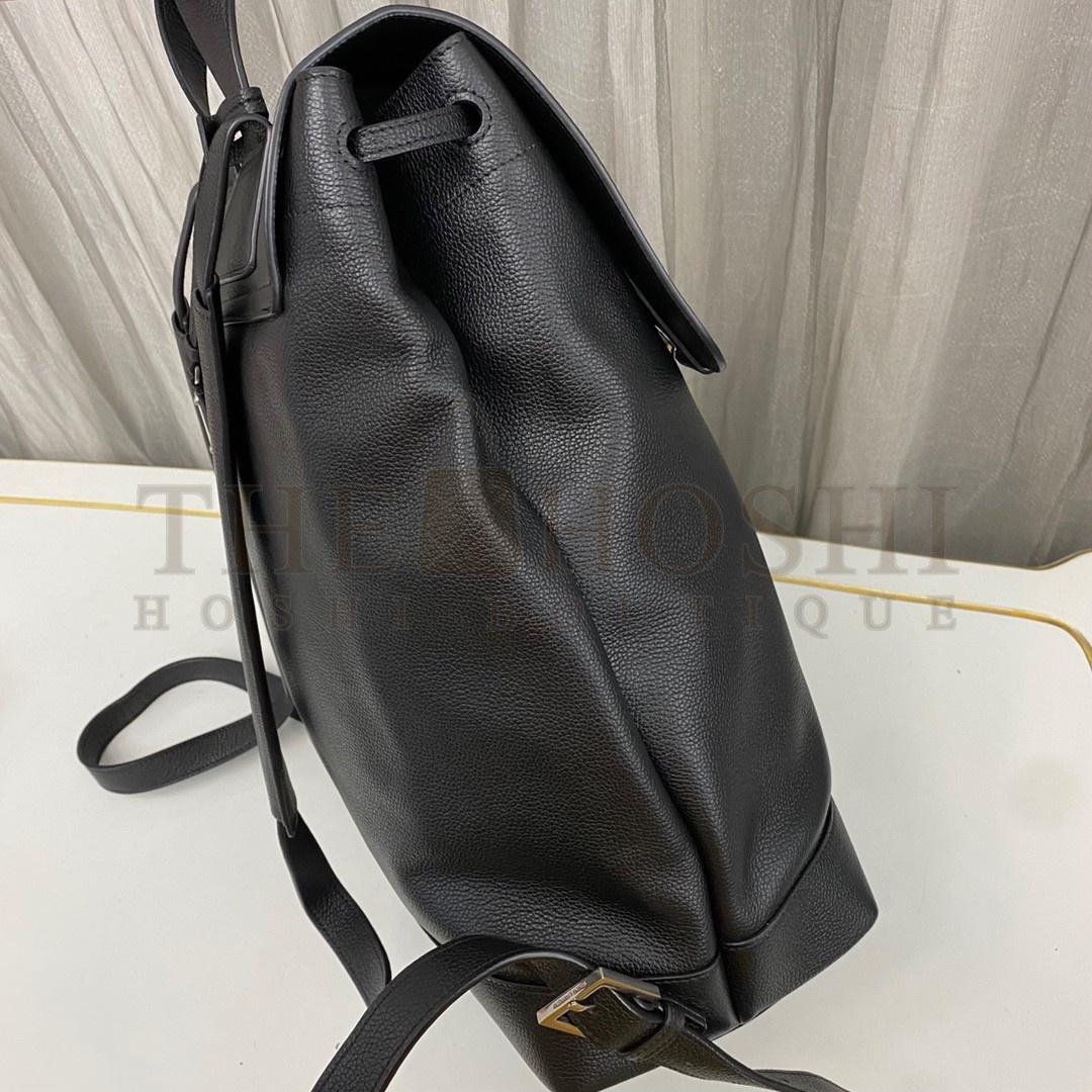Sa1nt Lau*nt Sac De Jour Backpack In Black Grained Leather Master Quality