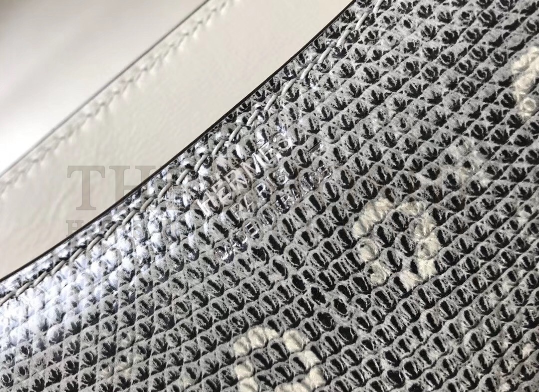 H**me5 Constance 24cm Bag In Ombre Embossed Natural Lizard Master Quality