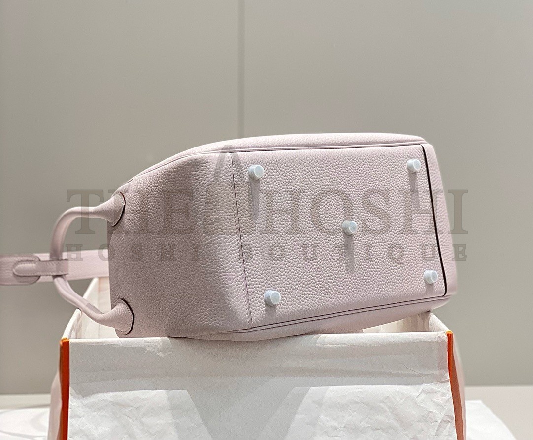 H**me5 Lindy 30cm Bag In Mauve Pale Clemence Leather PHW Master Quality