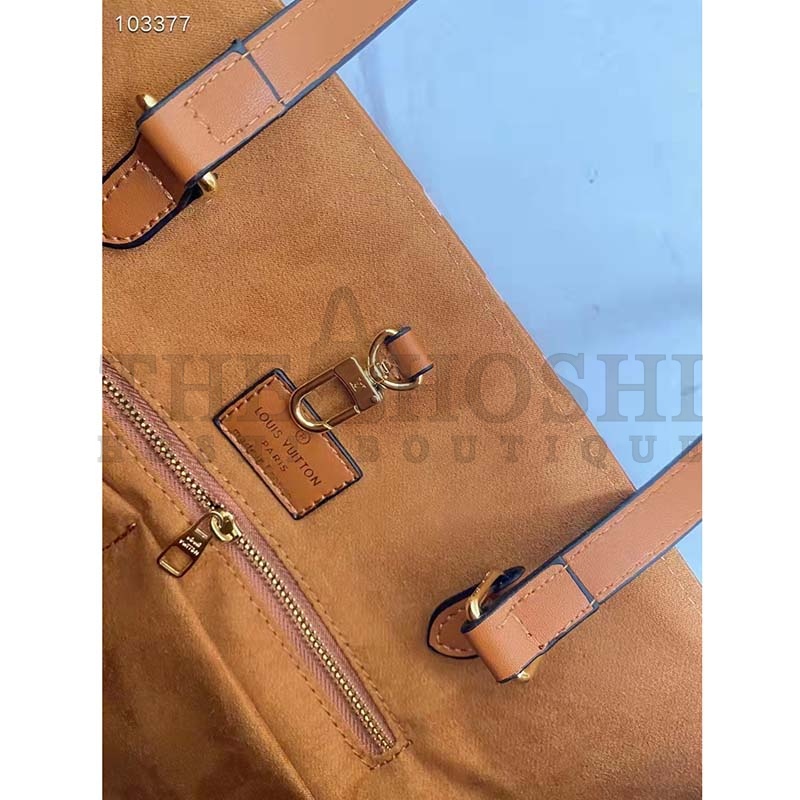 L0vis Vvtt0n LV Women OnTheGo MM Tote Bag Arizona Embossed S*pple Grained Cowhide Master Quality