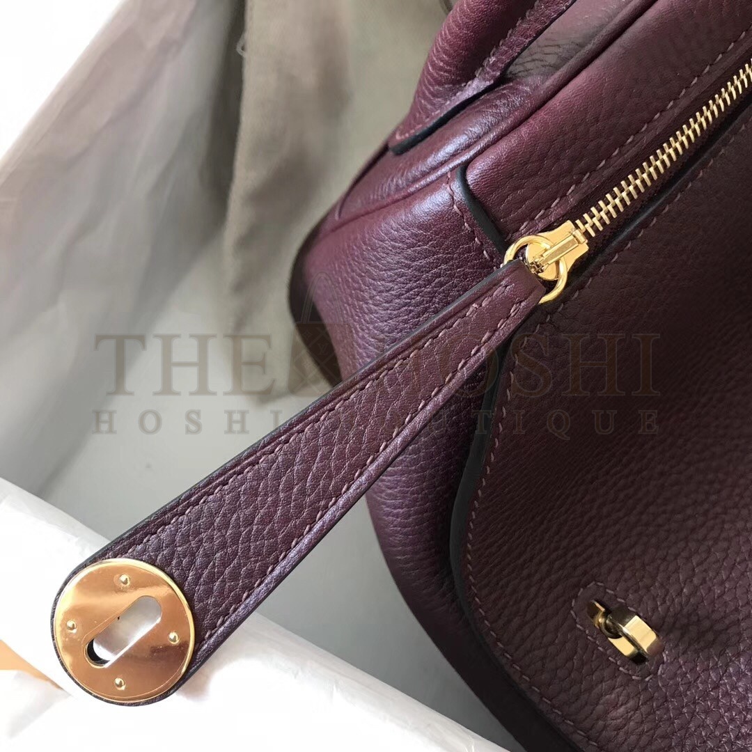 H**me5 Bordeaux Lindy 30cm Clemence Handmade Bag Master Quality