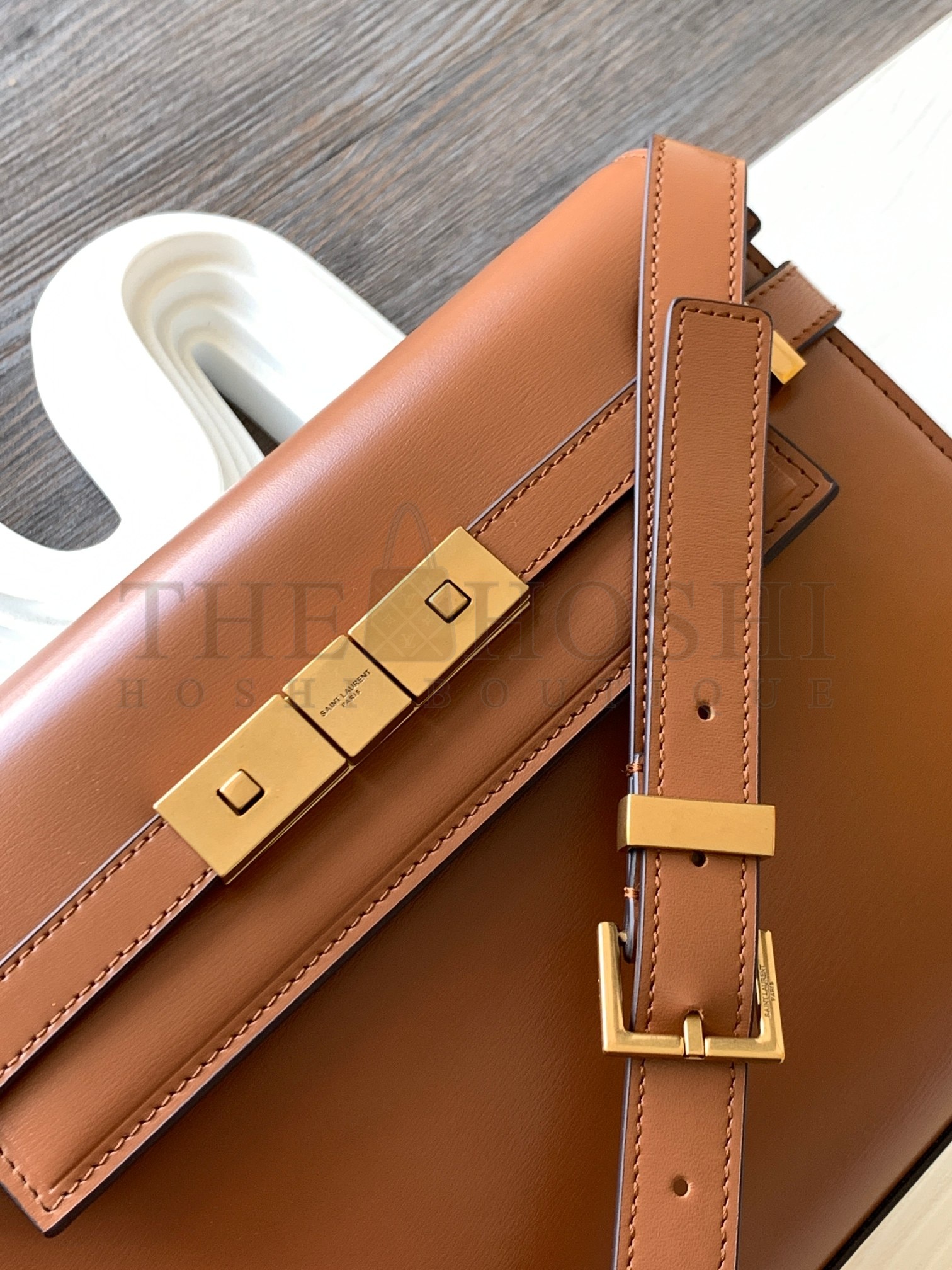 Sa1nt Lau*nt Manhattan Shoulder Bag In Black Crocodile Embossed Leather Master Quality