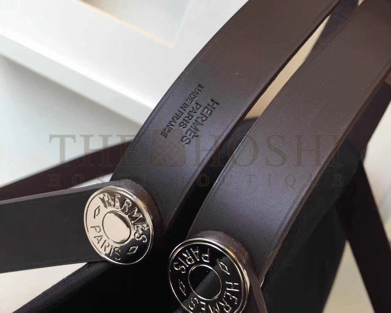 H**me5 Cabag Elan Bag In Black Canvas Master Quality