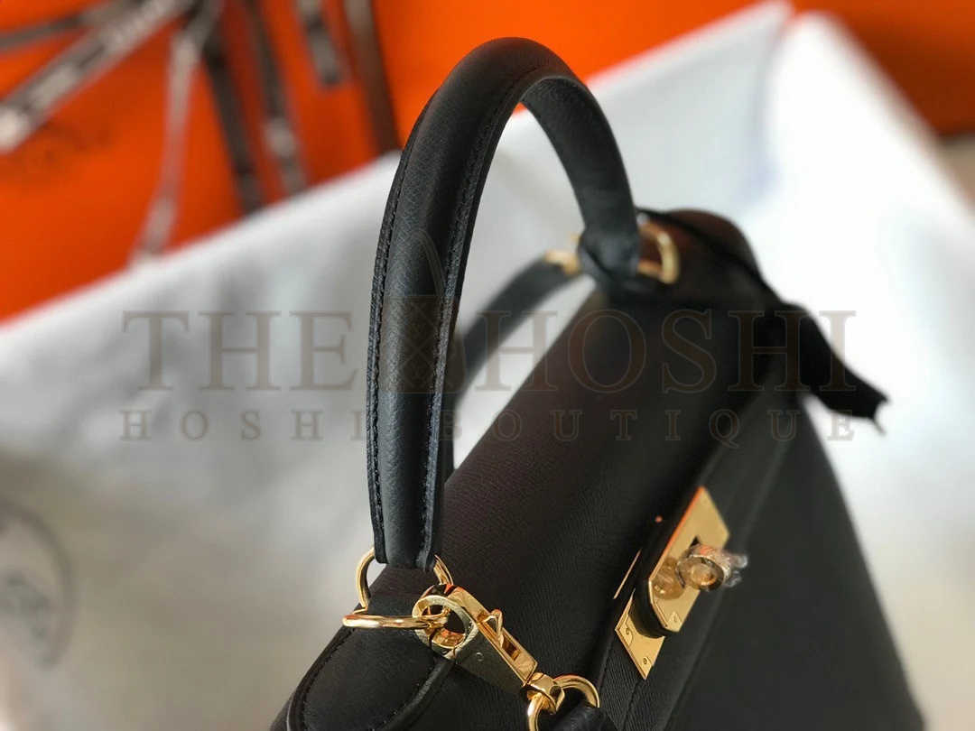 H**me5 Kelly 28cm Sellier Bag in Black Epsom Calfskin GHW Master Quality