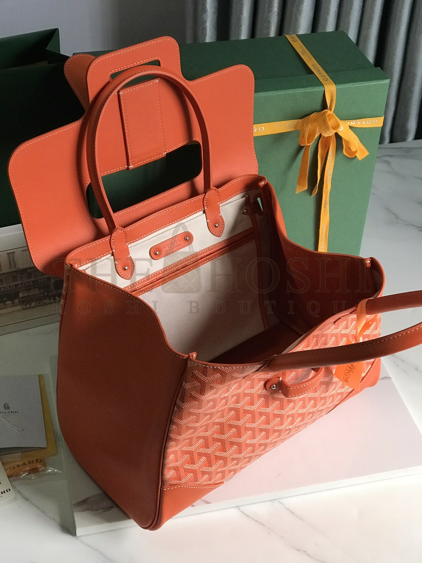 G09ard Saigon Tote Bag Orange Canvas 34x18x24cm Master Quality