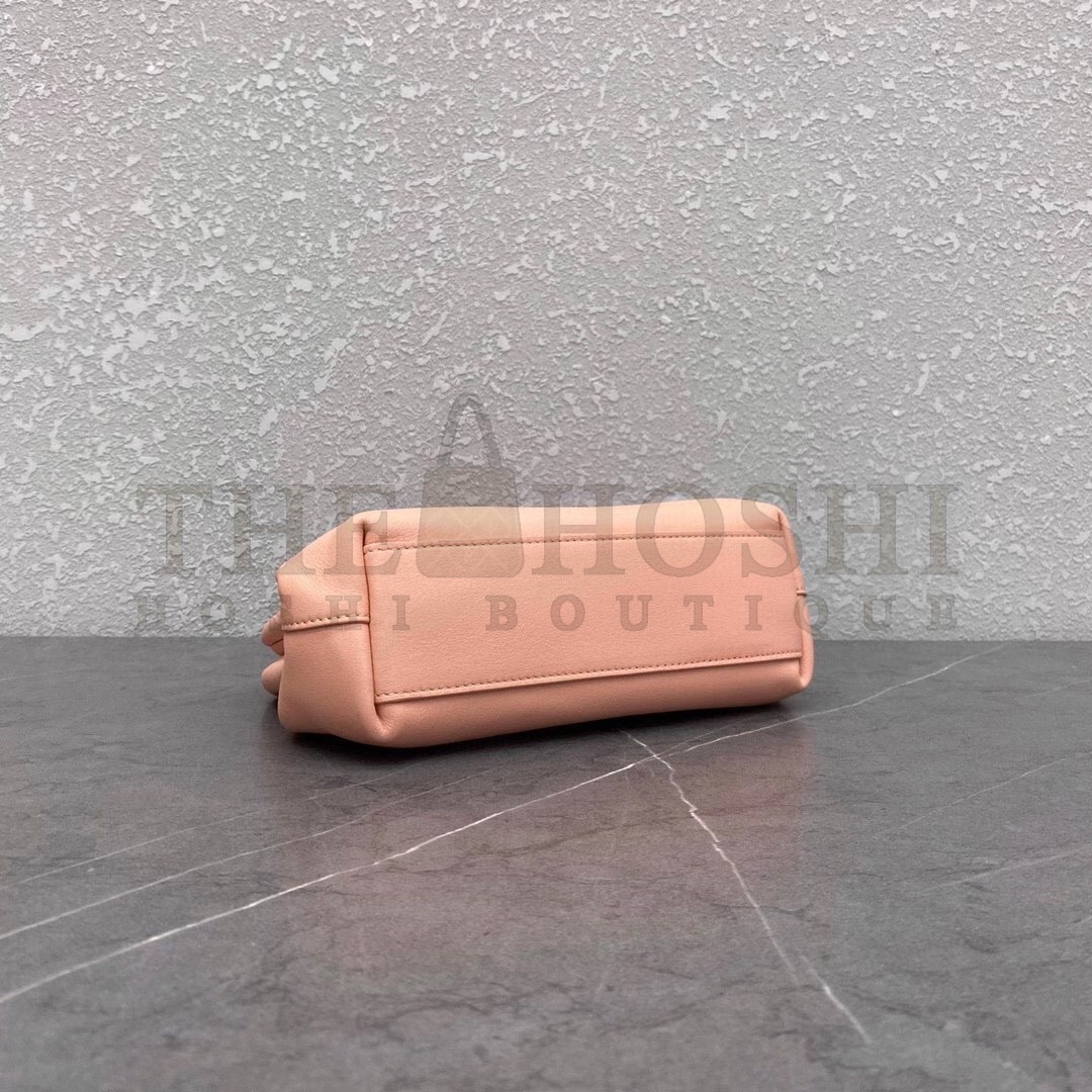 B0tt*ga Ven*ta Small Point Top Handle Bag In Peachy Leather Master Quality
