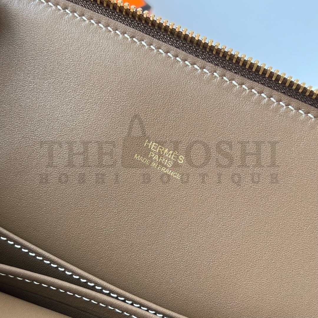 H**me5 Bolide 1923 25 Handmade Bag In Taupe Epsom Calfskin Master Quality