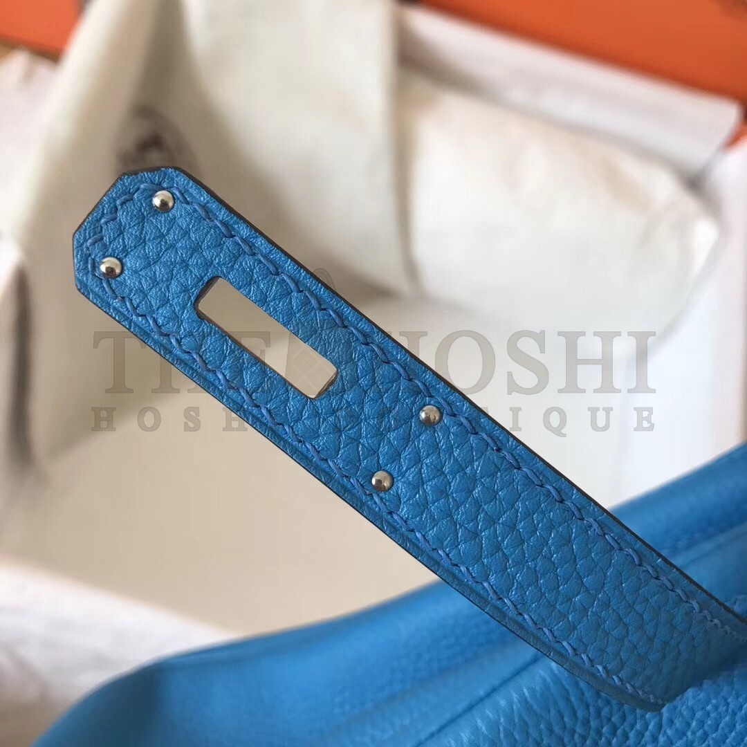 H**me5 Blue Zanzibar Clemence Kelly 28cm Handmade Bag Master Quality