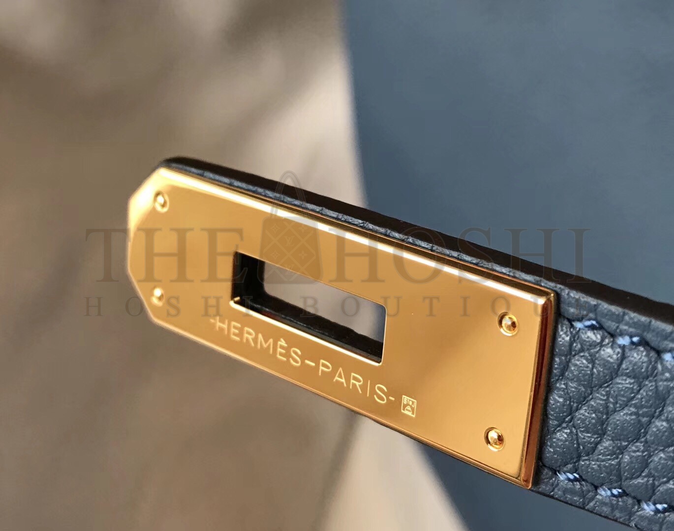 H**me5 Birkin 30 Bag in Blue Agate Clemence Leather with GHW Master Quality