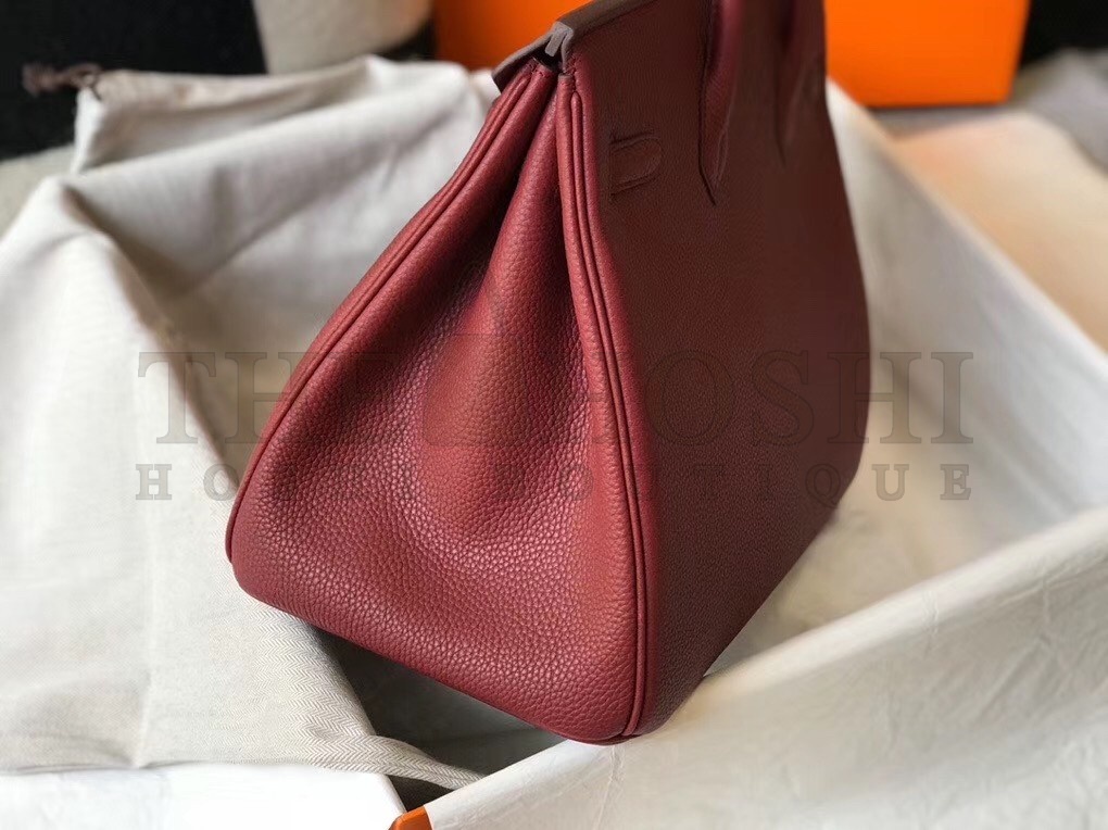 H**me5 Bordeaux Clemence Birkin 35cm Bag Master Quality