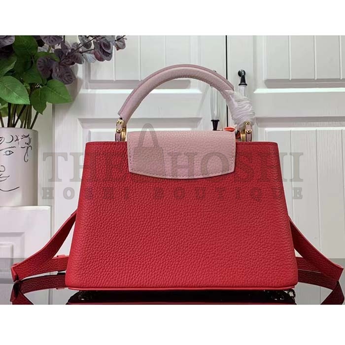 L0vis Vvtt0n LV Women Capucines BB Handbag Rose Pink Taurillon Leather Master Quality