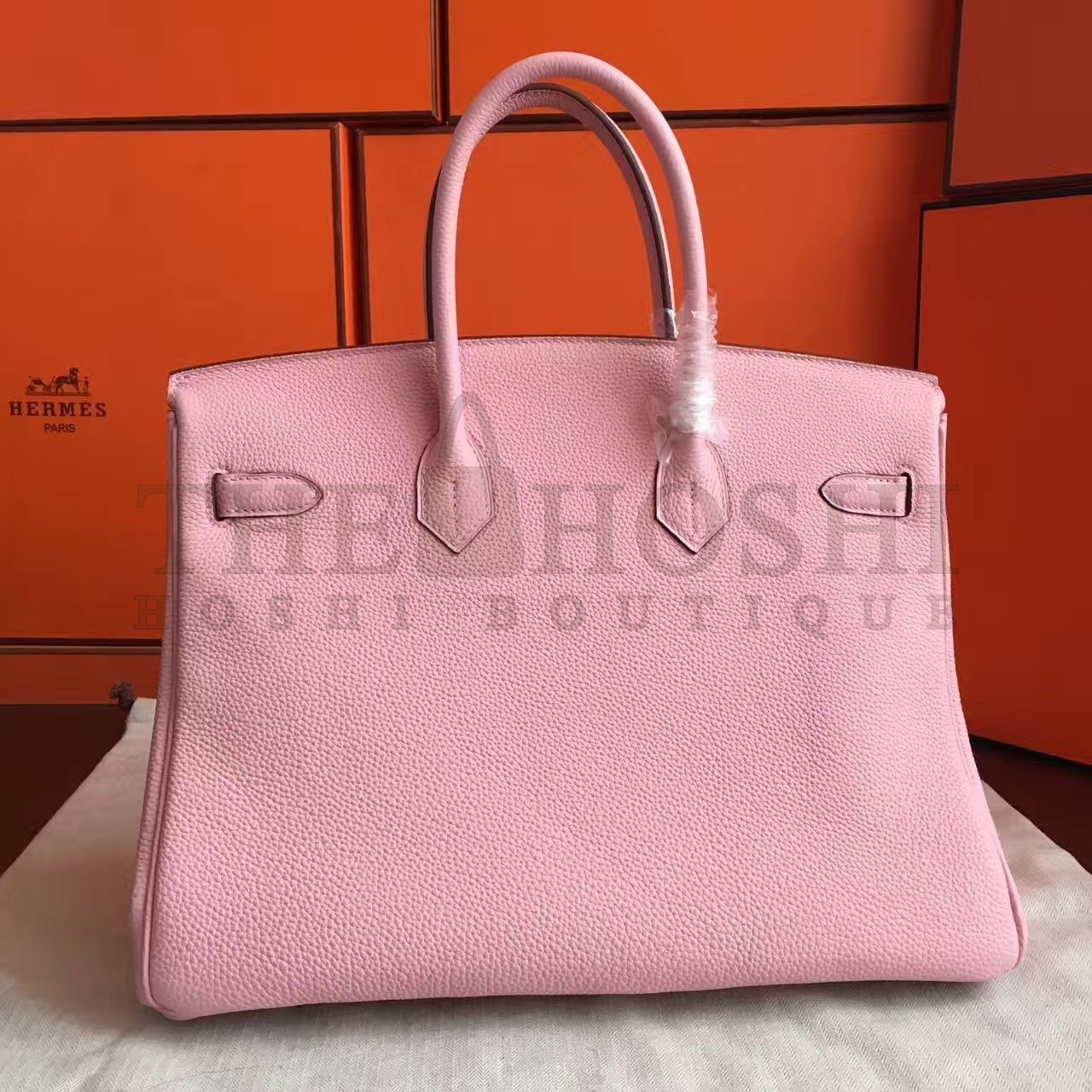 H**me5 Pink Clemence Birkin 40cm Handmade Bag Master Quality