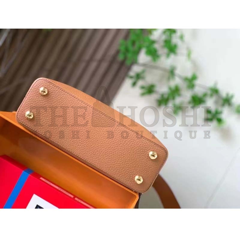 L0vis Vvtt0n LV Women Capucines Mini Handbag Brown Taurillon Python Leather Master Quality