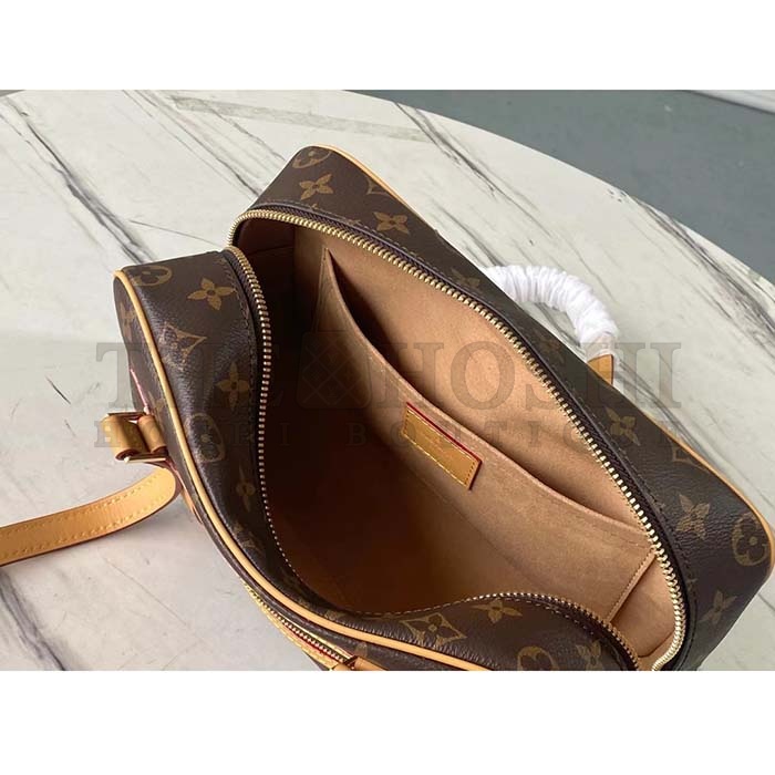 L0vis Vvtt0n LV Women Cité Handbag Monogram Coated Canvas Cowhide Leather Master Quality