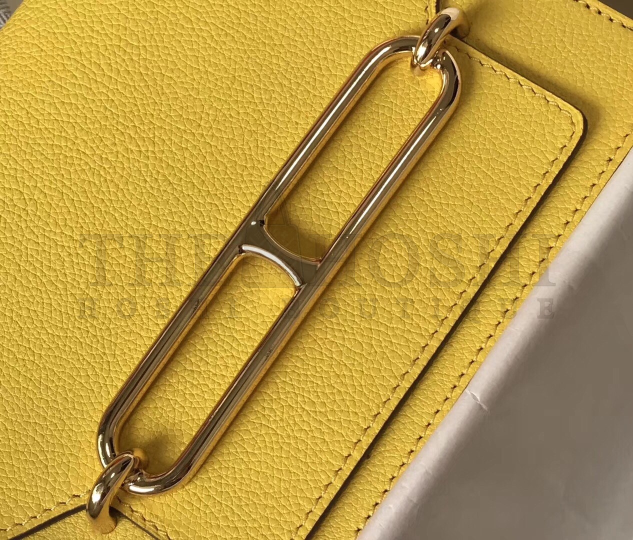 H**me5 Mini Sac Roulis 18cm Bag In Yellow Evercolor Calfskin Master Quality