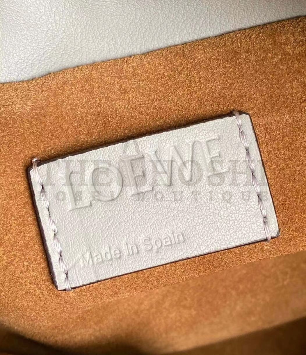 L0ew* Flamenco Clutch Bag In Ash Grey Calfskin Master Quality