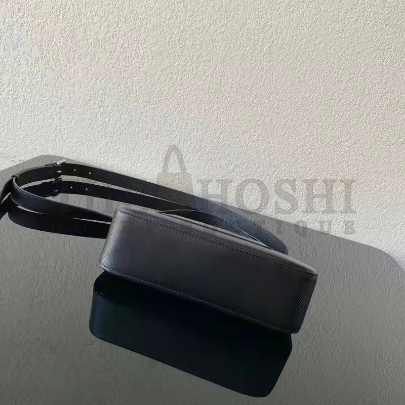 L0vis Vvtt0n LV Women Marelle Handbag Quartz Black Epi Grained Cowhide Canvas Master Quality