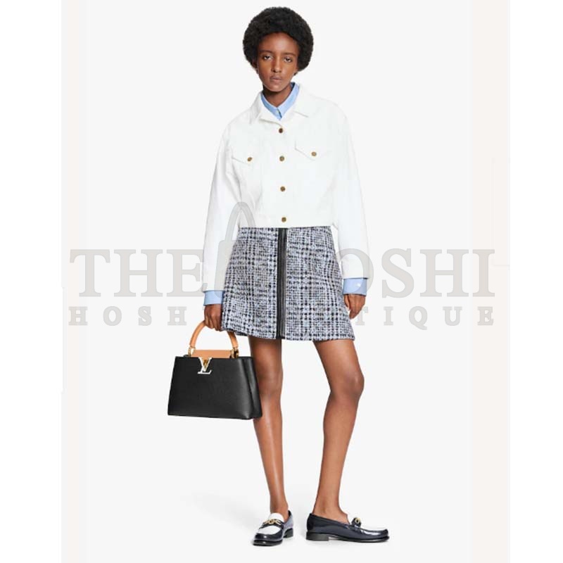 L0vis Vvtt0n LV Women Capucines MM Handbag Black Gold Arizona Taurillon Leather Master Quality