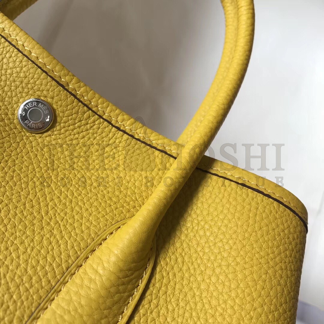 H**me5 Garden Party 36 Bag In Yellow Clemence Leather Master Quality