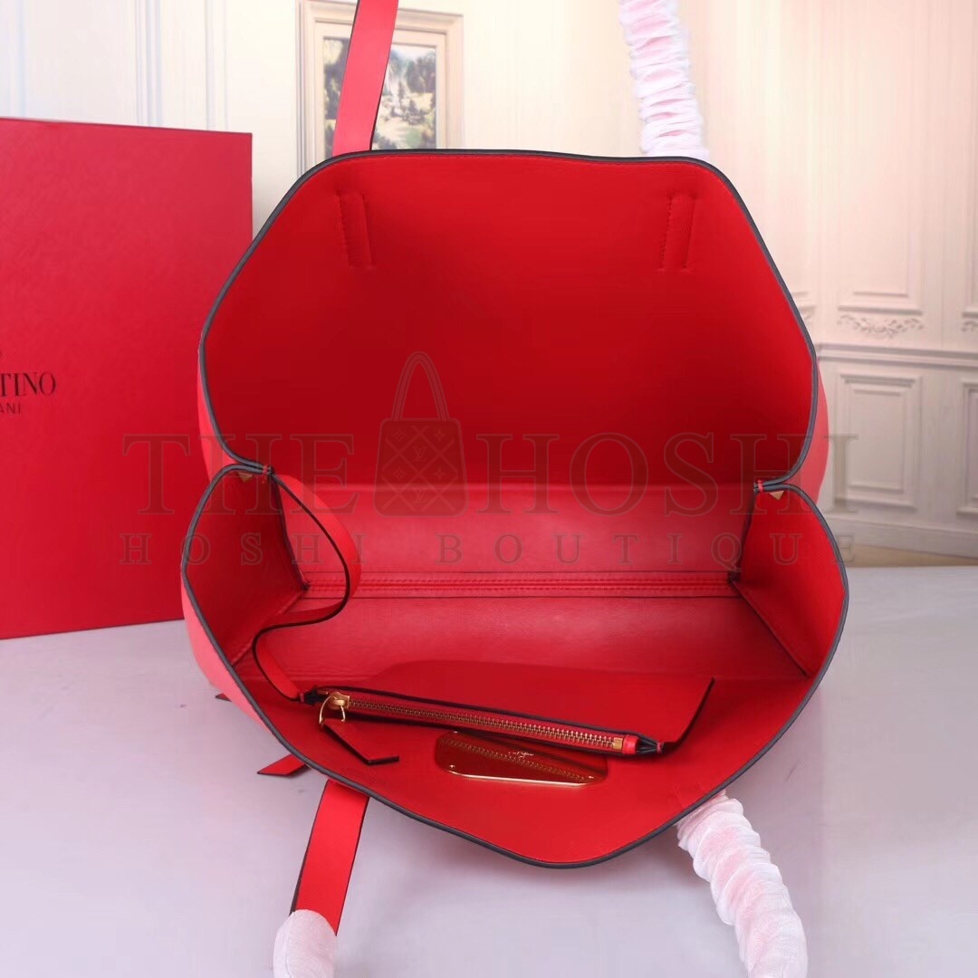Va1e*ntin0 Garavani Red Large Vring Shopping Tote Master Quality