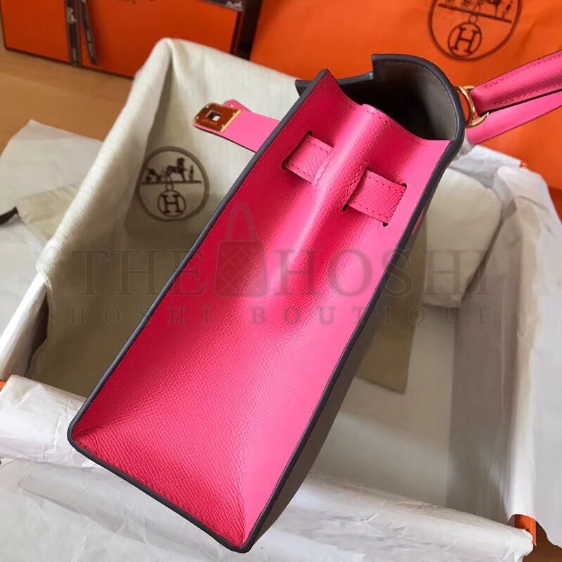 H**me5 Bicolor Epsom Kelly 28cm Taupe Handmade Bag Master Quality