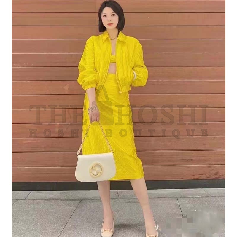 Gvc*1 Women GG Blondie Shoulder Bag White Leather Round Interlocking G Master Quality