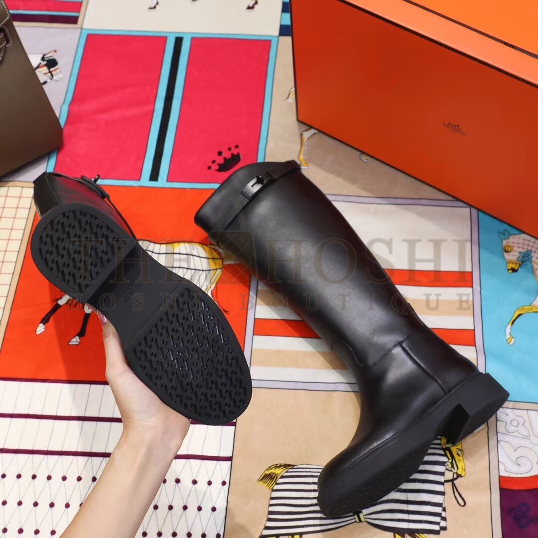 H**me5 Variation Boots In Black Calfskin Master Quality