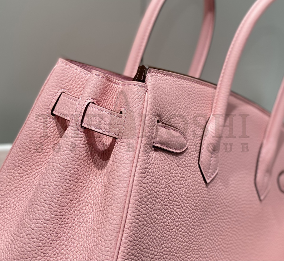 H**me5 Pink Birkin 30cm Epsom Handmade Bag Master Quality