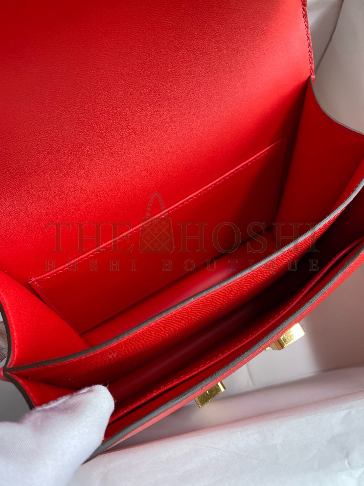 H**me5 Constance 18 Handmade Bag In Rouge Coeur Epsom Calfski Master Quality