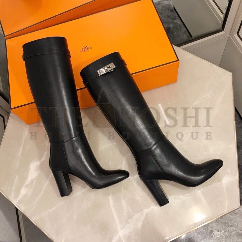 H**me5 Story Boots In Black Calfskin Leather Master Quality