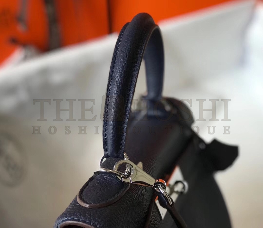 H**me5 Navy Blue Clemence Kelly 32cm Retourne Bag Master Quality