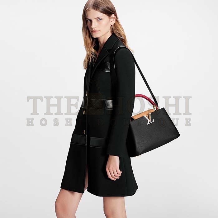 L0vis Vvtt0n LV Women Capucines MM Handbag Black Beige Red Taurillon Leather Master Quality