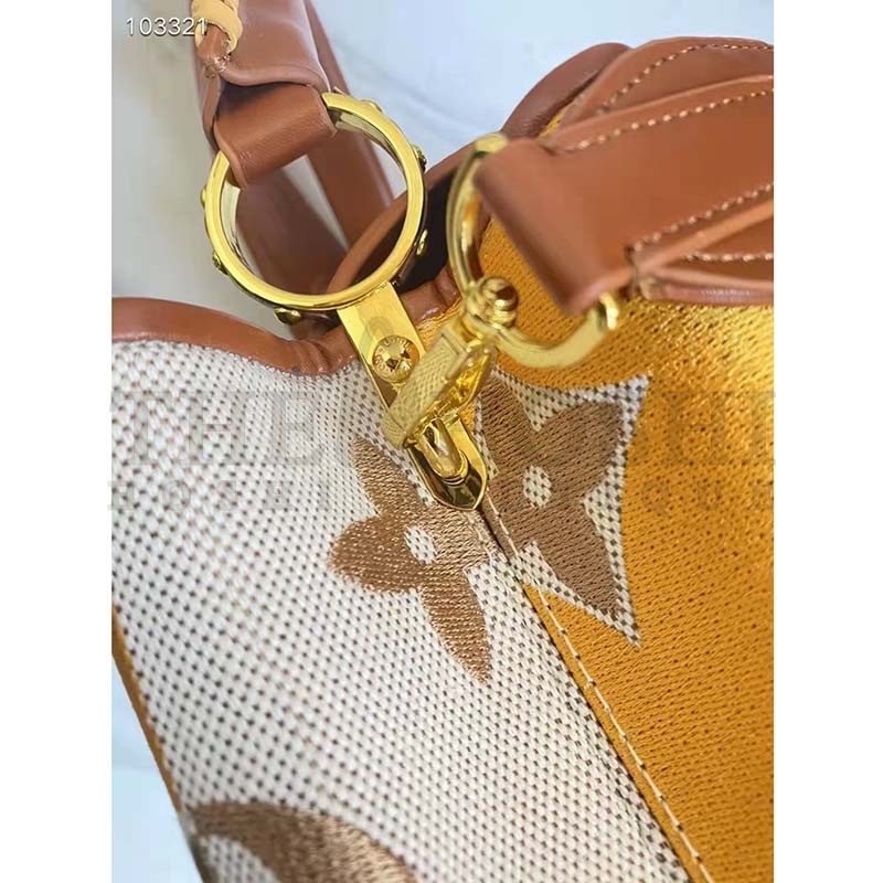 L0vis Vvtt0n LV Women Capucines BB Handbag Yellow Calfskin Canvas Master Quality