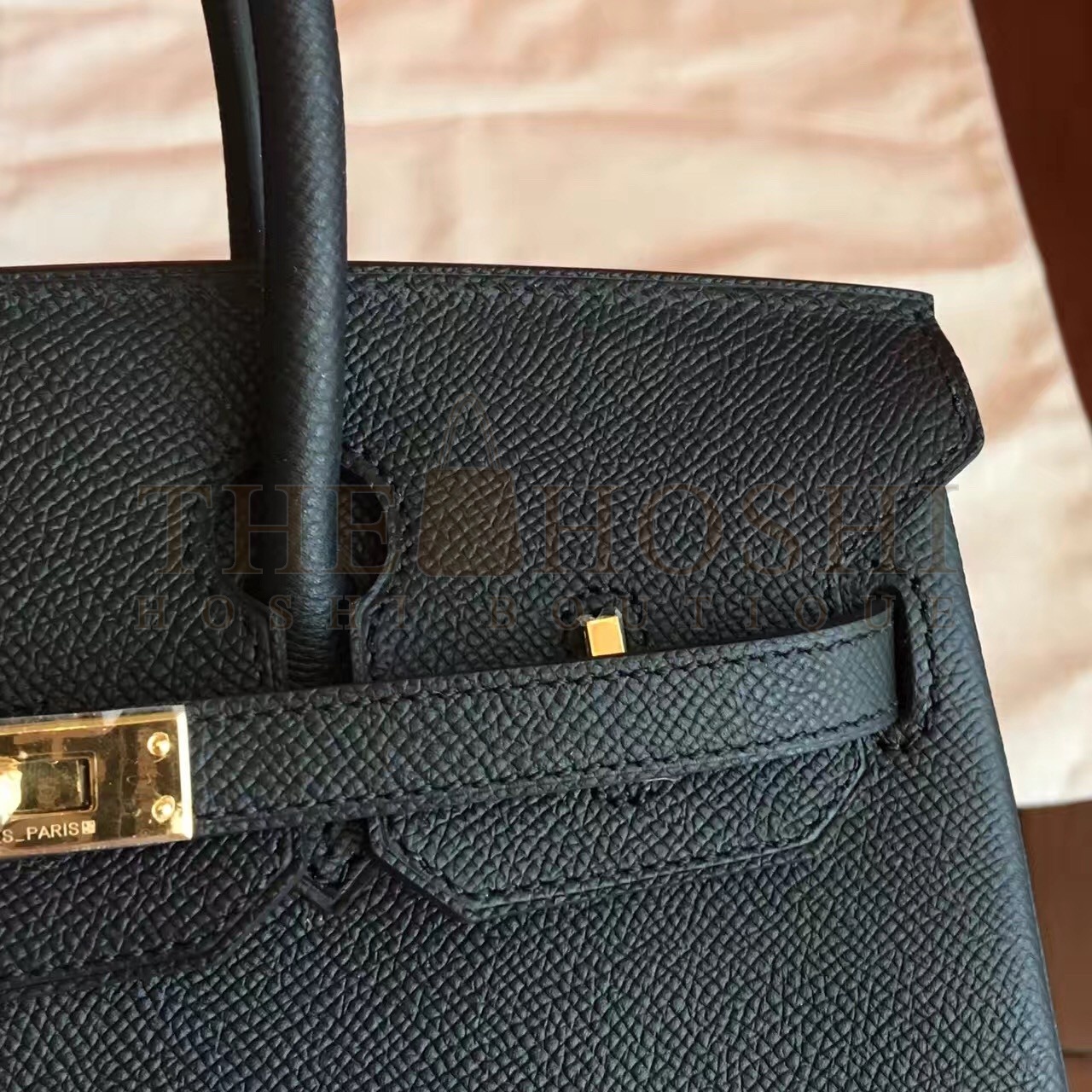 H**me5 Black Birkin 25cm Epsom Handmade Bag Master Quality