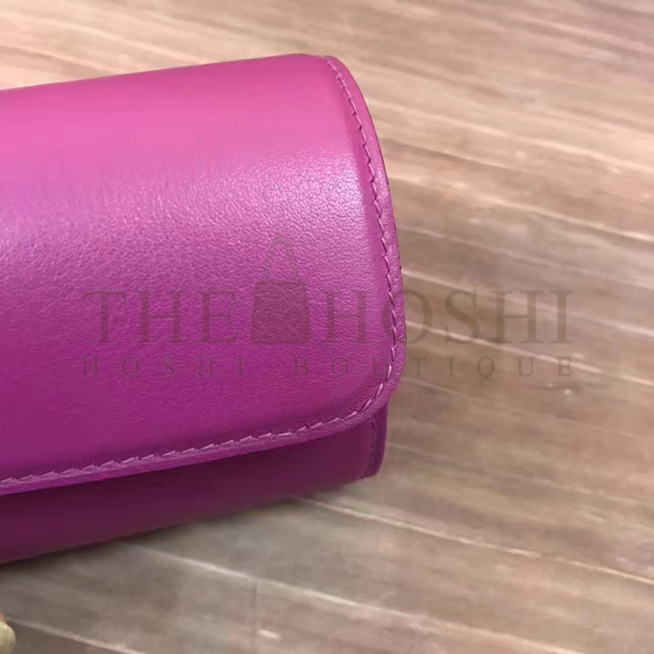 H**me5 Handmade Egee Clutch In Cyclamen Swift Leather Master Quality
