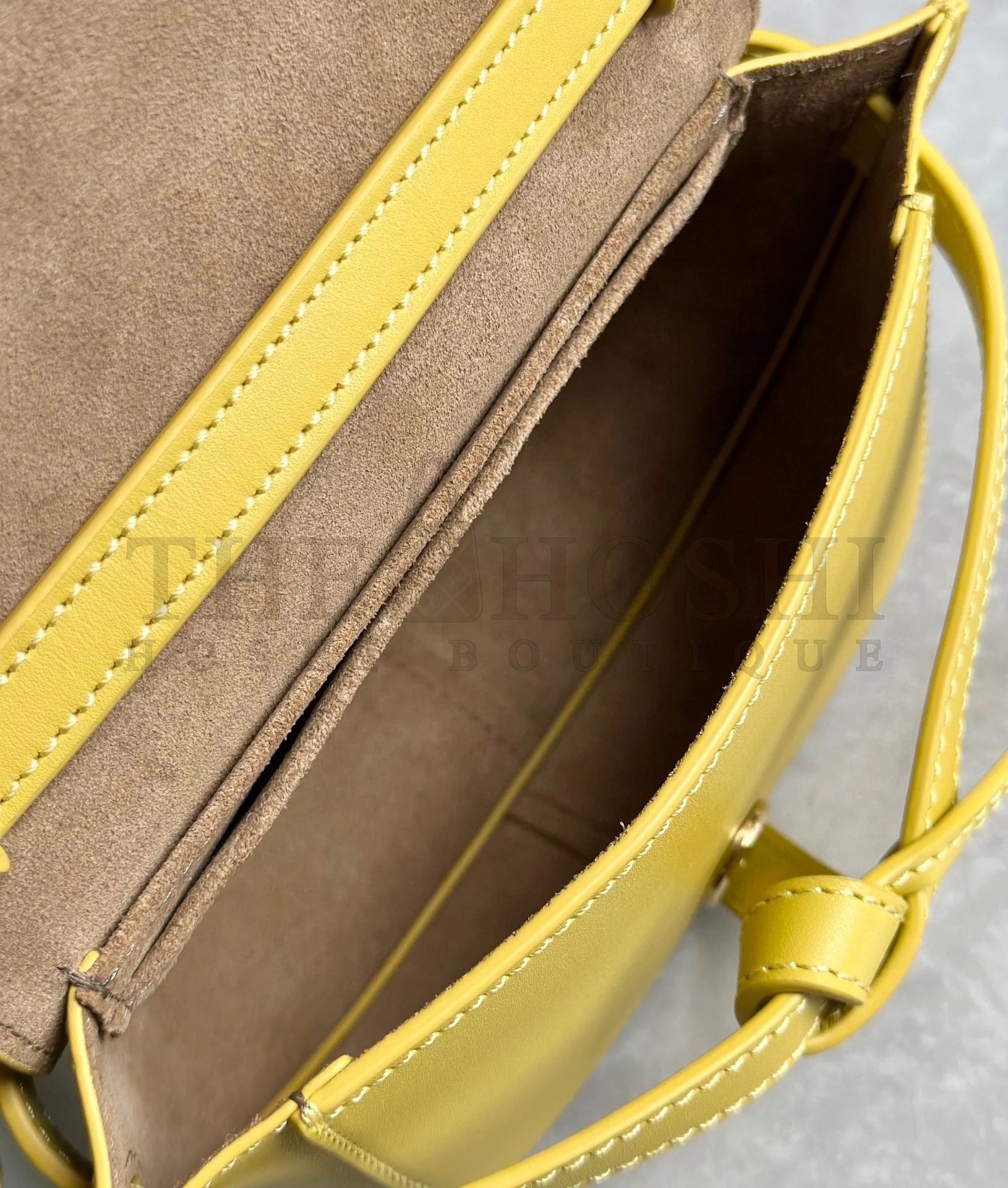 L0ew* Gate Dual Mini Bag in Yellow Calfskin Master Quality