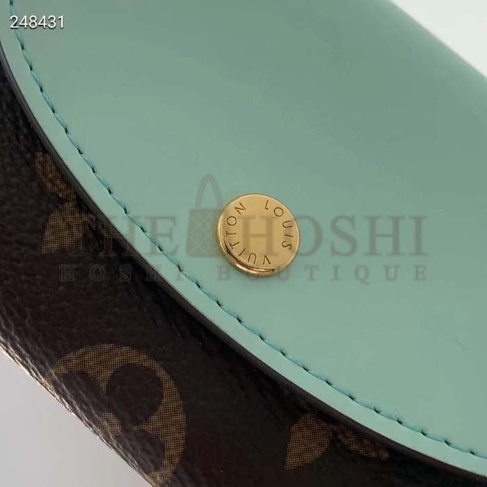 L0vis Vvtt0n Unisex LV Rosalie Coin Purse Spring Green Monogram Coated Canvas M83582 Master Quality